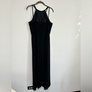Amsale Emma Black Halter Long Formal Dress size 12